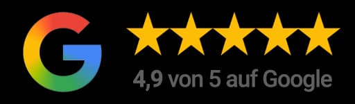 4,9 von 5 auf Google